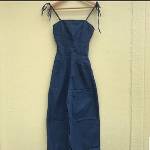 Free People Denim Romper Jumpsuit Size 0